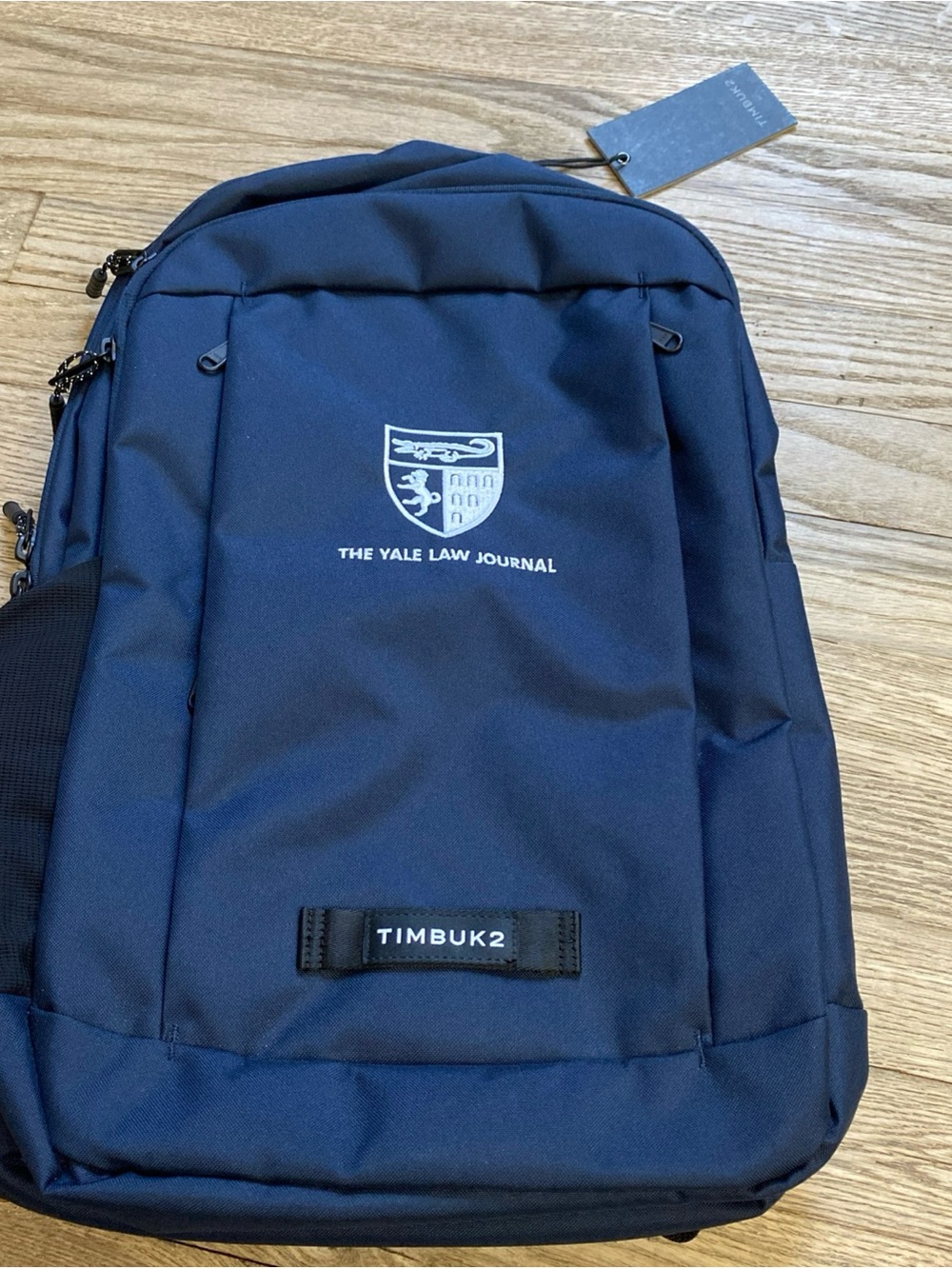 NWT Timbuk2 Parkside Eco Nautical Blue Backpack The Yale Law Journal Logo